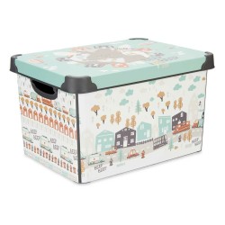 Boîte de rangement avec couvercle Kipit STYLE BOX-17L-6 Plastique Route 17 L 27,5 x 22 x 36,5 cm Enfant (12 Unités)