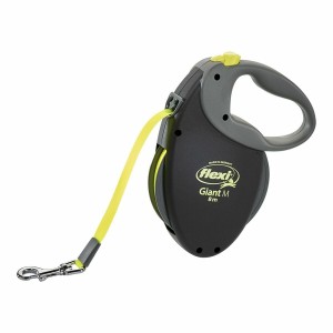 Dog Lead Flexi NEON GIANT M Black