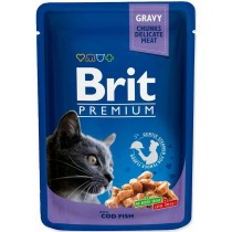 Cat food Brit Pouches Family Plate Chicken Turkey Veal Cod 12 x 100 g