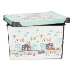 Boîte de rangement avec couvercle Kipit STYLE BOX-17L-6 Plastique Route 17 L 27,5 x 22 x 36,5 cm Enfant (12 Unités)