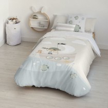 Housse de Couette Kids&Cotton Farid Beige 175 Fils 180 x 220 cm