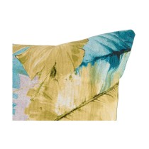 Coussin Turquoise 2 Unités Feuille d'une plante (45 x 12 x 45 cm)