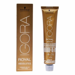 Antiaging Färbungsgel Igora Absolutes N6-70 Schwarzkopf (60 ml)