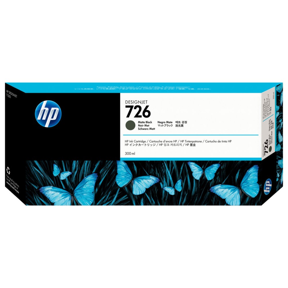 Original Ink Cartridge HP CH575A Black Matte back