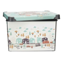 Storage Box with Lid Kipit STYLE BOX-22L-6 Plastic Road 22 L 29,5 x 23,5 x 39,5 cm Children's (12 Units)