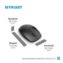 Keyboard and Mouse HP 18H24AA Black