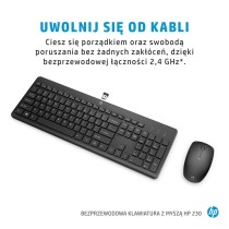 Keyboard and Mouse HP 18H24AA Black