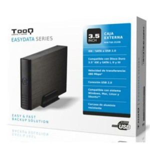 Boîtier Externe TooQ TQE-3520B HD 3.5" IDE / SATA III USB 2.0 Noir