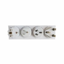 Adaptateur Prise Universelle de Voyage Allocacoc PowerCube Blanc