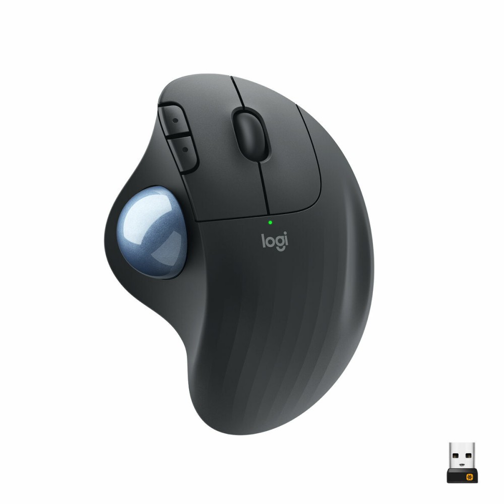 Ergonomische optische Maus Logitech Ergo M575 Schwarz Graphit Schwarzweiß