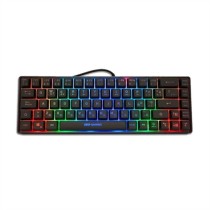 Tastatur CoolBox DG-TEC65-RGB Schwarz Qwerty Spanisch