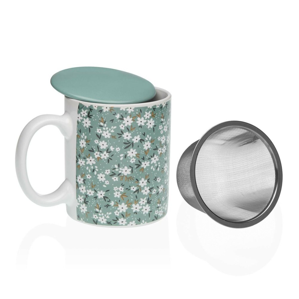 Tasse avec filtre pour infusions Versa Bellis Vert Grès