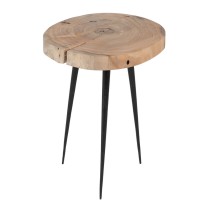 Jeu de 3 tables Naturel Fer 40 x 38 x 62,3 cm (3 Unités)