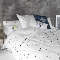 Taie d'oreiller HappyFriday Blanc Constellation Multicouleur 50 x 75 cm (2 Unités)