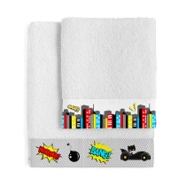 Towel set HappyFriday Mr Fox Bat Multicolour 2 Pieces