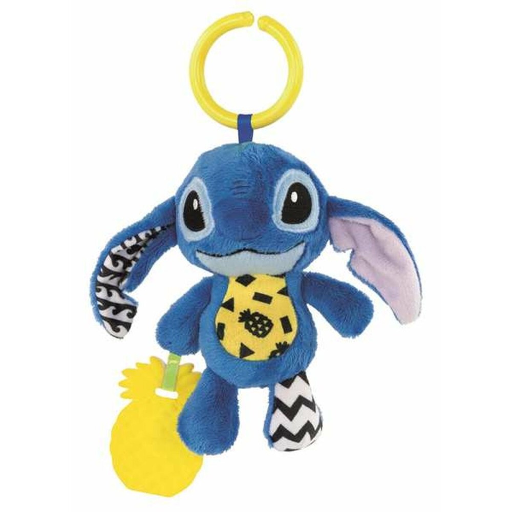 Fluffy toy Stitch 15 x 25 x 6 cm Multicolour Polyester Plastic