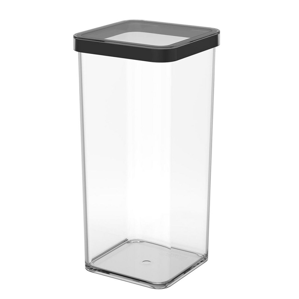 Food Preservation Container Rotho Loft Black Transparent 1,5 L