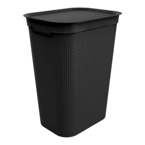 Panier à linge Rotho Brisen Noir 50 L Plastique