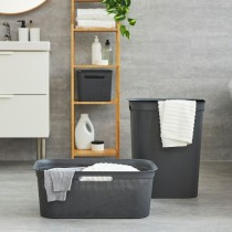 Panier à linge Rotho Brisen Noir 50 L Plastique