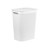 Laundry Basket Rotho Brisen White 50 L Plastic