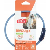 Dog collar Zolux BIVOUAK LED Blue 40 cm 20 cm