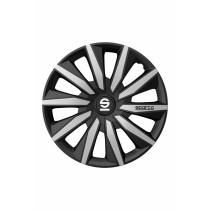 Hubcap Sparco Milano Black/Silver 14" 4 Units