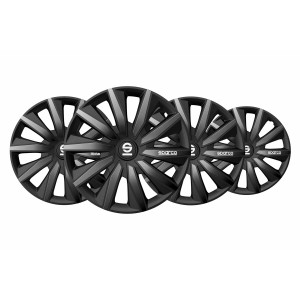 Hubcap Sparco Milano Black/Grey 16" 4 Units