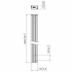 Support Vogel's 7229200 (200 CM)