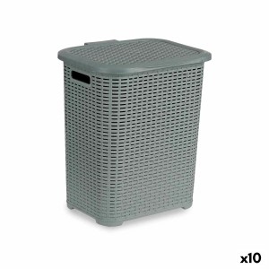 Panier à linge Gris Plastique 42 L 34,5 x 48 x 41 cm (10 Unités)