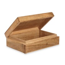 Boîte Décorative Bois de manguier 25,5 x 8 x 17,4 cm (6 Unités) Arbre de vie