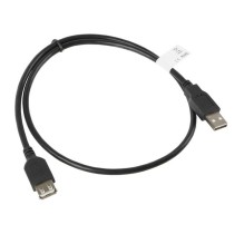 USB Extension Cable Lanberg CA-USBE-10CC-0007-BK Black 70 cm Male Plug/Socket