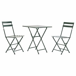 Ensemble Table + 2 Chaises DKD Home Decor Métal 87 cm 60 x 60 x 75 cm  