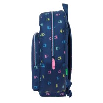 Cartable Benetton Cool Blue marine 30 x 46 x 14 cm