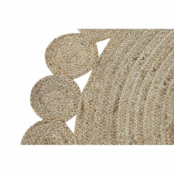 Carpet DKD Home Decor 200 x 200 x 1 cm Natural Brown Polyester Jute