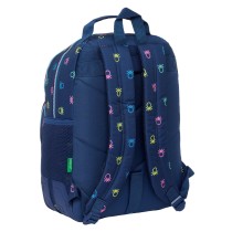 Cartable Benetton Cool Blue marine 32 x 42 x 15 cm