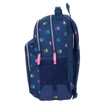 Cartable Benetton Cool Blue marine 32 x 42 x 15 cm