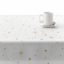 Stain-proof resined tablecloth Belum Christmas White Golden 100 x 140 cm