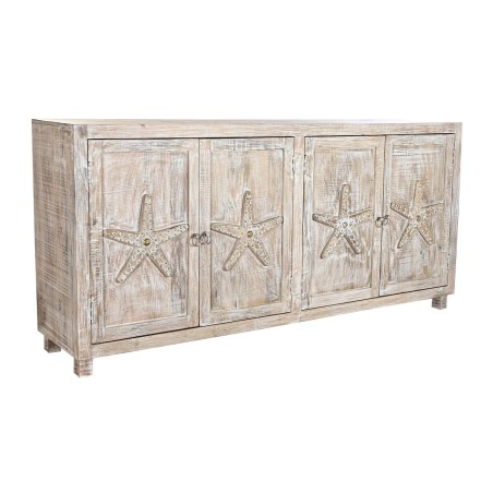 Anrichte DKD Home Decor natürlich Weiß Mango-Holz (193 x 40,6 x 91,4 cm)