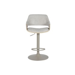 Stool Home ESPRIT Beige Grey Natural 50,5 x 50,5 x 90,5 cm