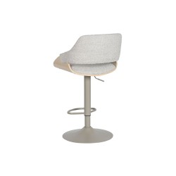 Stool Home ESPRIT Beige Grey Natural 50,5 x 50,5 x 90,5 cm