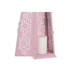 Lantern Home ESPRIT White Green Pink Metal Aluminium Shabby Chic 13 x 13 x 43 cm (4 Units)