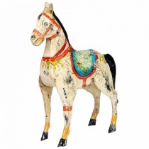 Decorative Figure Alexandra House Living Mango wood Horse 9 x 34 x 31 cm