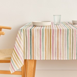 Stain-proof tablecloth Belum Naiara 4-100 Multicolour 200 x 150 cm Striped