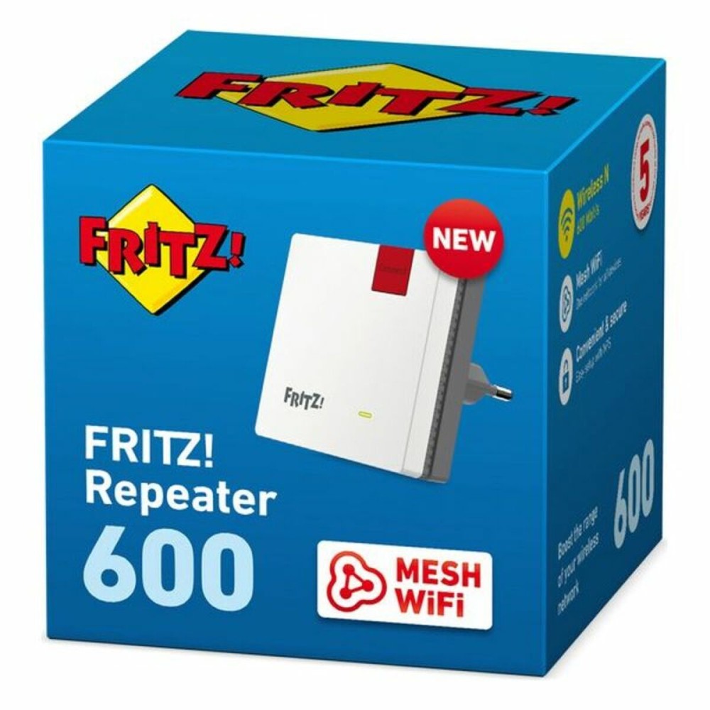 Point d'Accès Répéteur Fritz! 20002885 2.4 GHz 600 Mbps Blanc