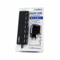 Hub USB CoolBox HUBCOO356A Noir 90 W