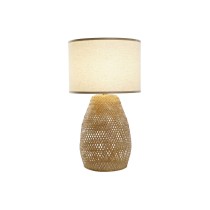 Lampe de bureau DKD Home Decor Marron Naturel Bambou 50 W 220 V 40 x 40 x 71 cm