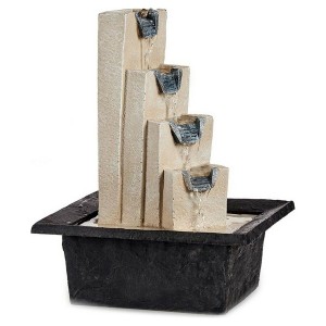 Fountain Staircase Brown Plastic Resin (24 x 38 x 30 cm)