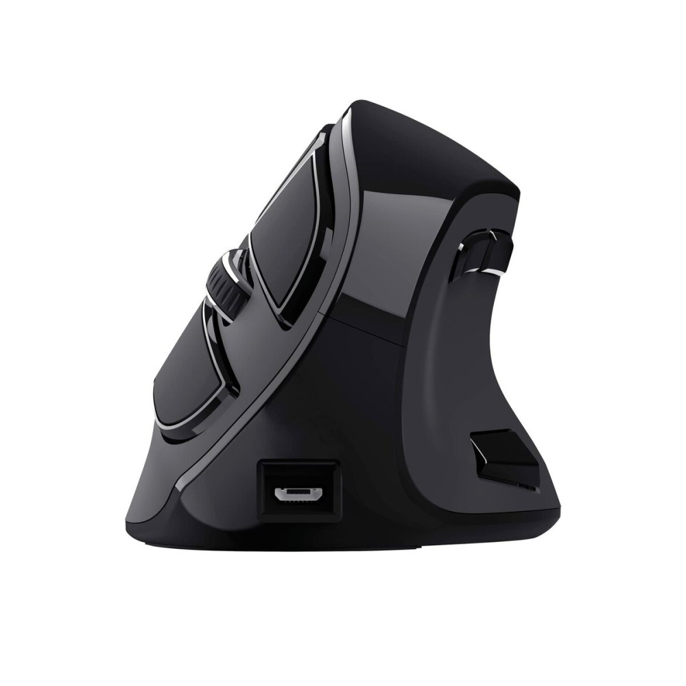 Schnurlose Mouse Trust Voxx Ergonomisch Vertikal Bluetooth Aufladbar Schwarz 2400 dpi