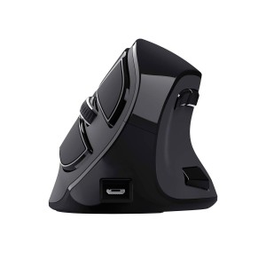 Souris sans-fil Trust Voxx Ergonomique Vertical Bluetooth Rechargeable Noir 2400 dpi