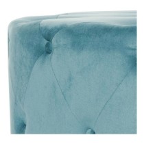 Repose-pied DKD Home Decor Bleu Moderne Velvet Bois MDF (2 pcs)